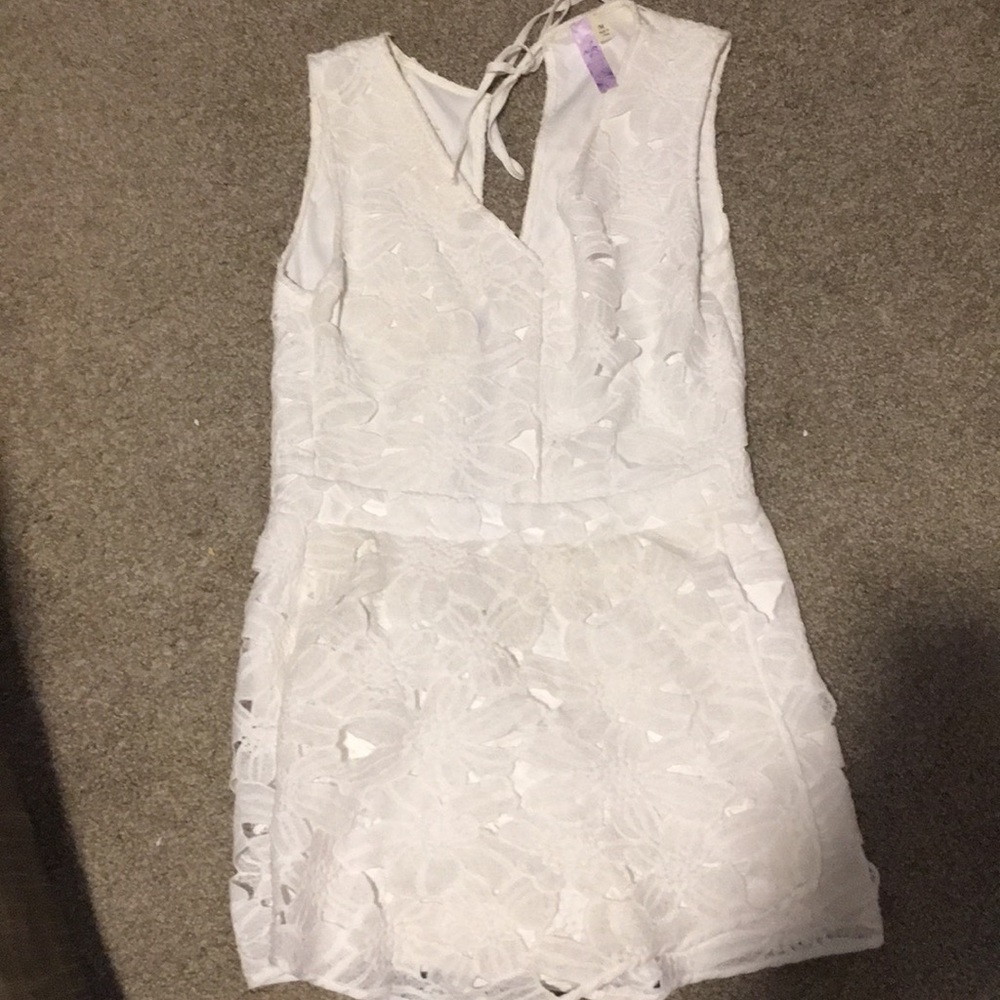 White Lace Romper